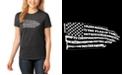 LA Pop Art Women's Word Art Pledge of Allegiance Flag T-Shirt